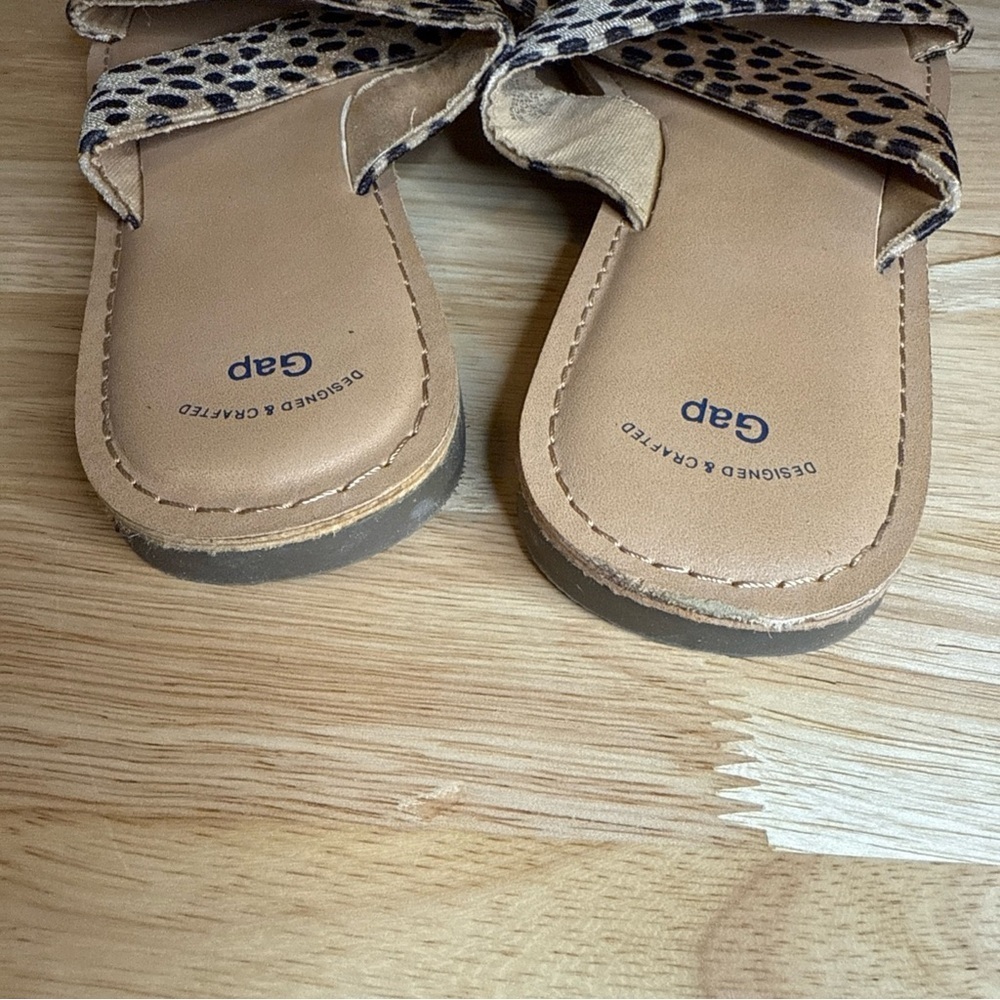 GAP Women’s Size 7 Leopard Animal Print Slip On Sandals - Picture 6 of 9